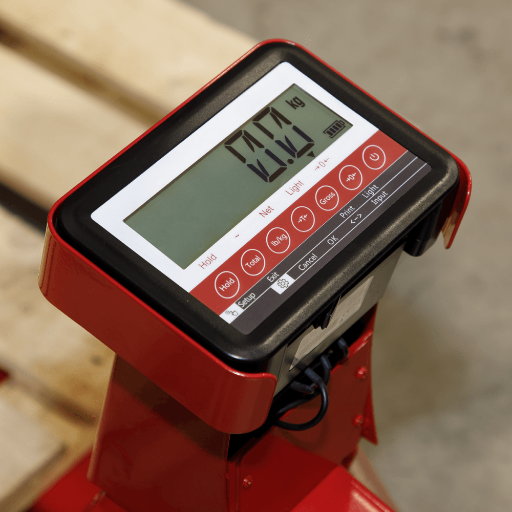 Sealey Pallet Truck 2000kg 1150 x 555mm with Scales Model No-PT1150SC