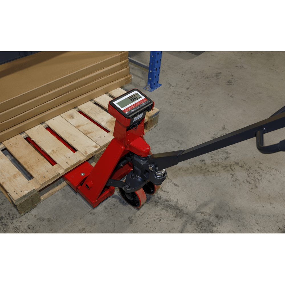 Sealey Pallet Truck 2000kg 1150 x 555mm with Scales Model No-PT1150SC