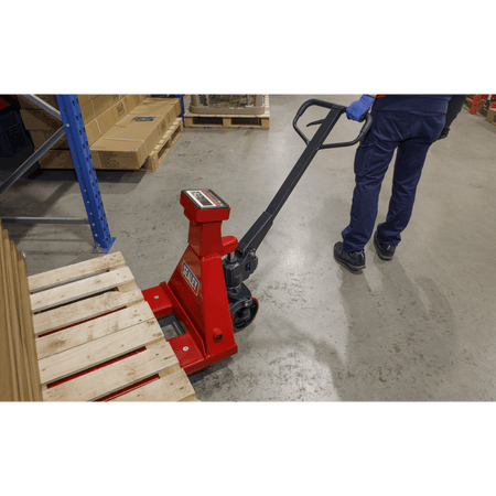 Sealey Pallet Truck 2000kg 1150 x 555mm with Scales Model No-PT1150SC