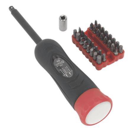 Sealey Torque Screwdriver Set 34pc 2-10Nm 1/4"Sq Drive Model No-STS100