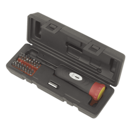 Sealey Torque Screwdriver Set 34pc 2-10Nm 1/4"Sq Drive Model No-STS100