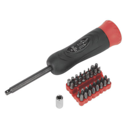 Sealey Torque Screwdriver Set 34pc 2-10Nm 1/4"Sq Drive Model No-STS100