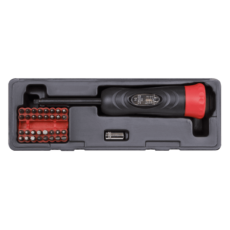 Sealey Torque Screwdriver Set 34pc 2-10Nm 1/4"Sq Drive Model No-STS100