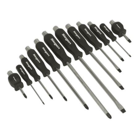 Sealey Screwdriver Set 12pc Hammer-Thru Model No-S0641