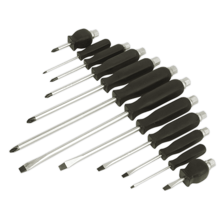 Sealey Screwdriver Set 12pc Hammer-Thru Model No-S0641
