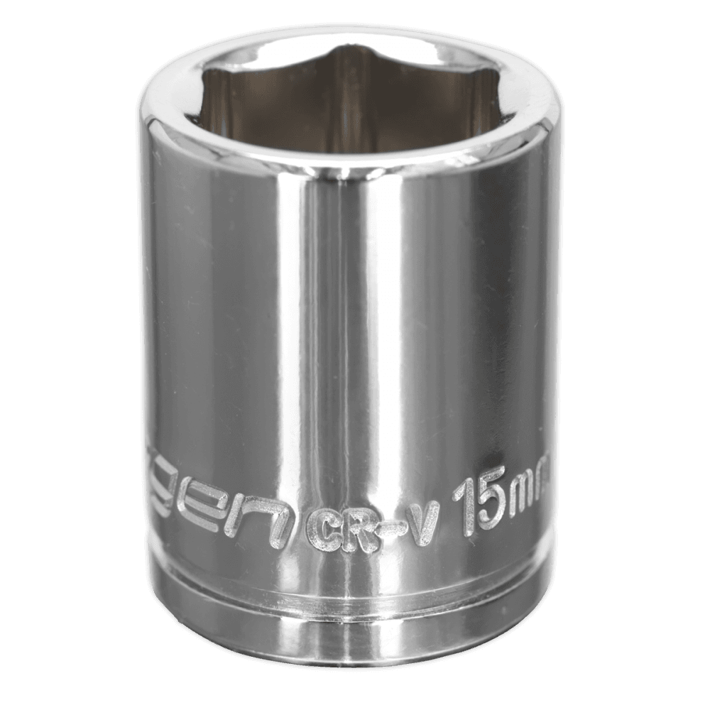 Sealey WallDrive Socket 15mm 3/8"Sq Drive Model No-S0582