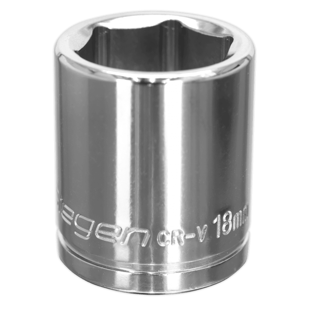 Sealey WallDrive Socket 18mm 3/8"Sq Drive Model No-S0585