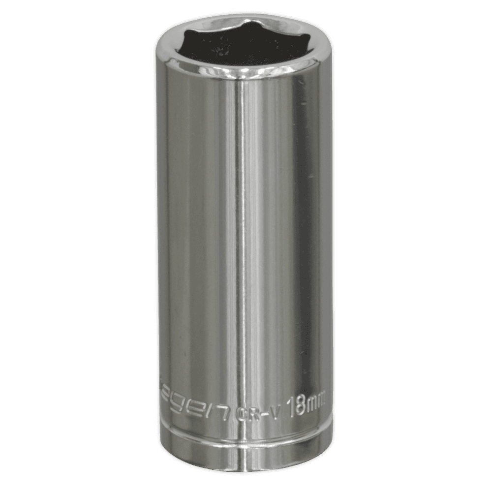 Sealey WallDrive Socket 18mm Deep 3/8"Sq Drive Model No-S0596