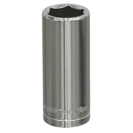 Sealey WallDrive Socket 18mm Deep 3/8"Sq Drive Model No-S0596