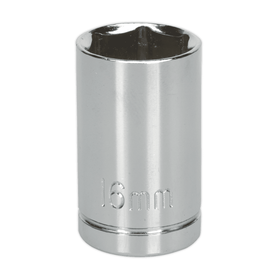 Sealey WallDrive Socket 16mm 1/2"Sq Drive Model No-S0654