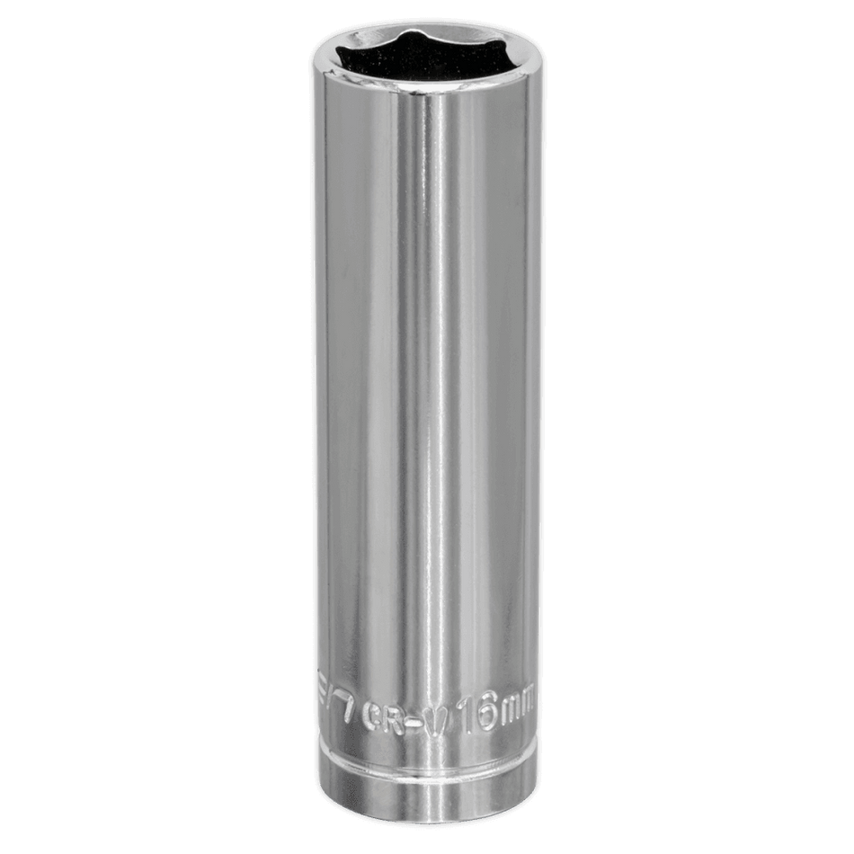 Sealey WallDrive Socket 16mm Deep 1/2"Sq Drive Model No-S0672