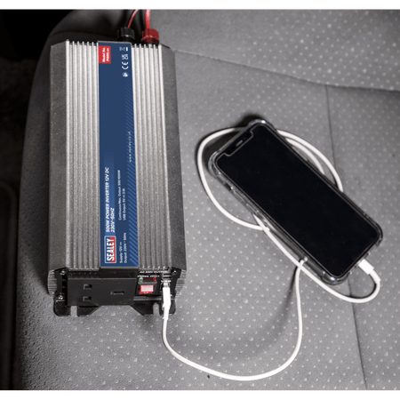 Sealey 500W Power Inverter 12V DC - 230V 50Hz Model No-PI500