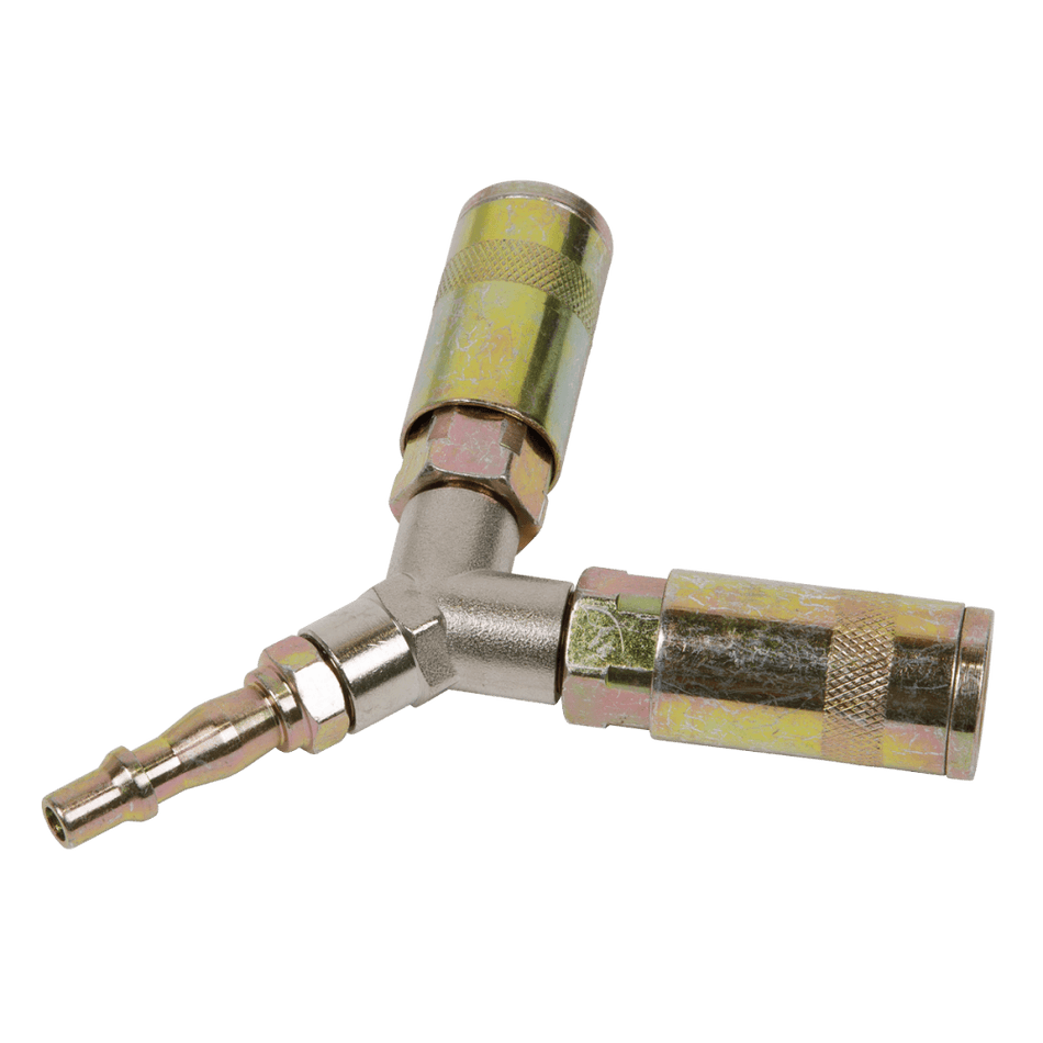 Sealey Twin Coupling Bodies Y Adaptor Model No-ACX55