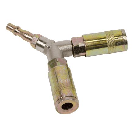 Sealey Twin Coupling Bodies Y Adaptor Model No-ACX55