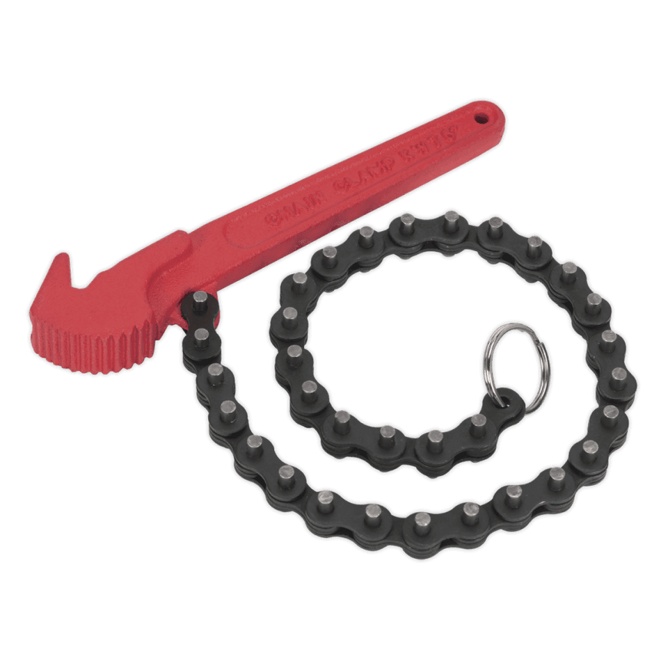 Sealey Oil Filter Chain Wrench 60-106mm Capacity Model No-AK6410