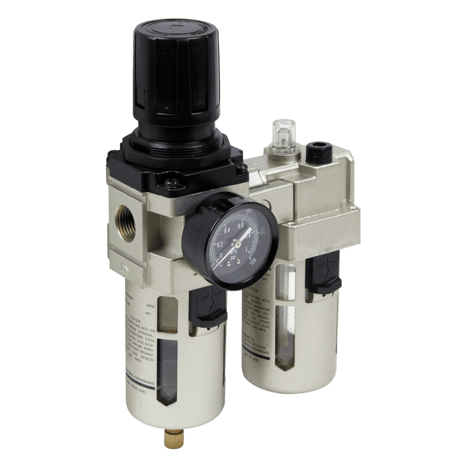 Sealey Air Filter/Regulator/Lubricator Max Airflow 105cfm Model No-SA206