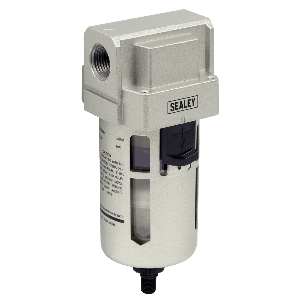 Sealey Air Filter Auto Drain Max Airflow 140cfm Model No-SA206FAD