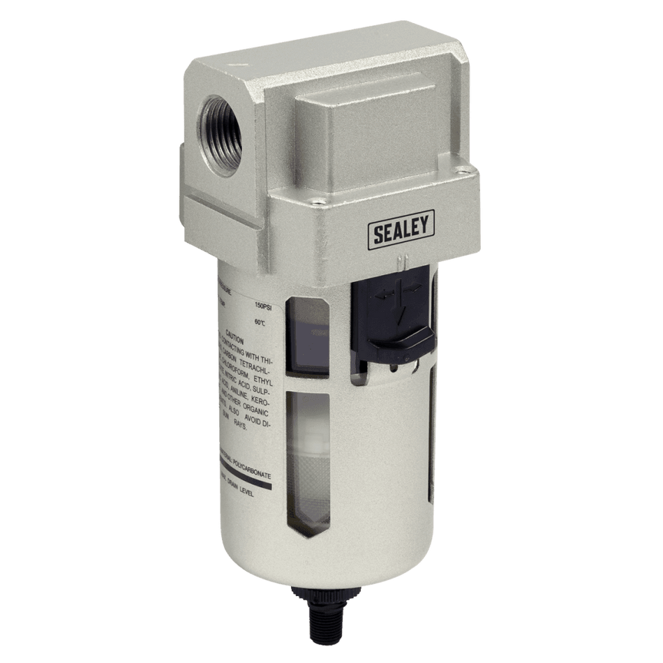 Sealey Air Filter Auto Drain Max Airflow 140cfm Model No-SA206FAD
