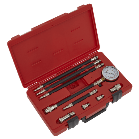 Sealey Petrol Compression Test Kit 10pc Model No-VSE206