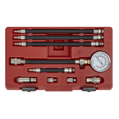 Sealey Petrol Compression Test Kit 10pc Model No-VSE206
