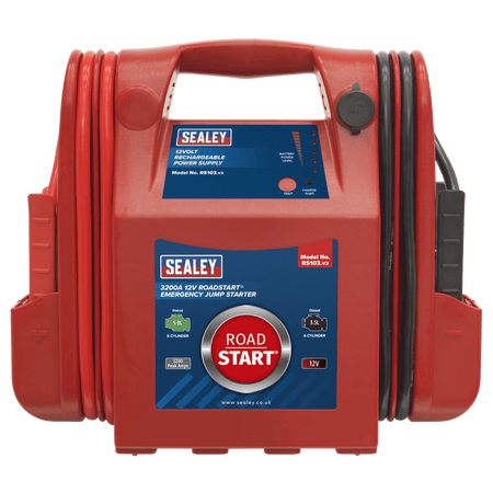 Sealey RoadStart Emergency Power Pack 12V 3200 Peak Amps Model No-RS103