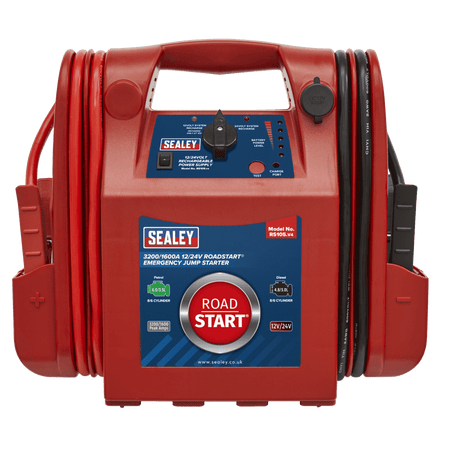 Sealey RoadStart Â¶Ã· Emergency Power Pack 12/24V 3200/1600 Peak Amps Model No-RS105