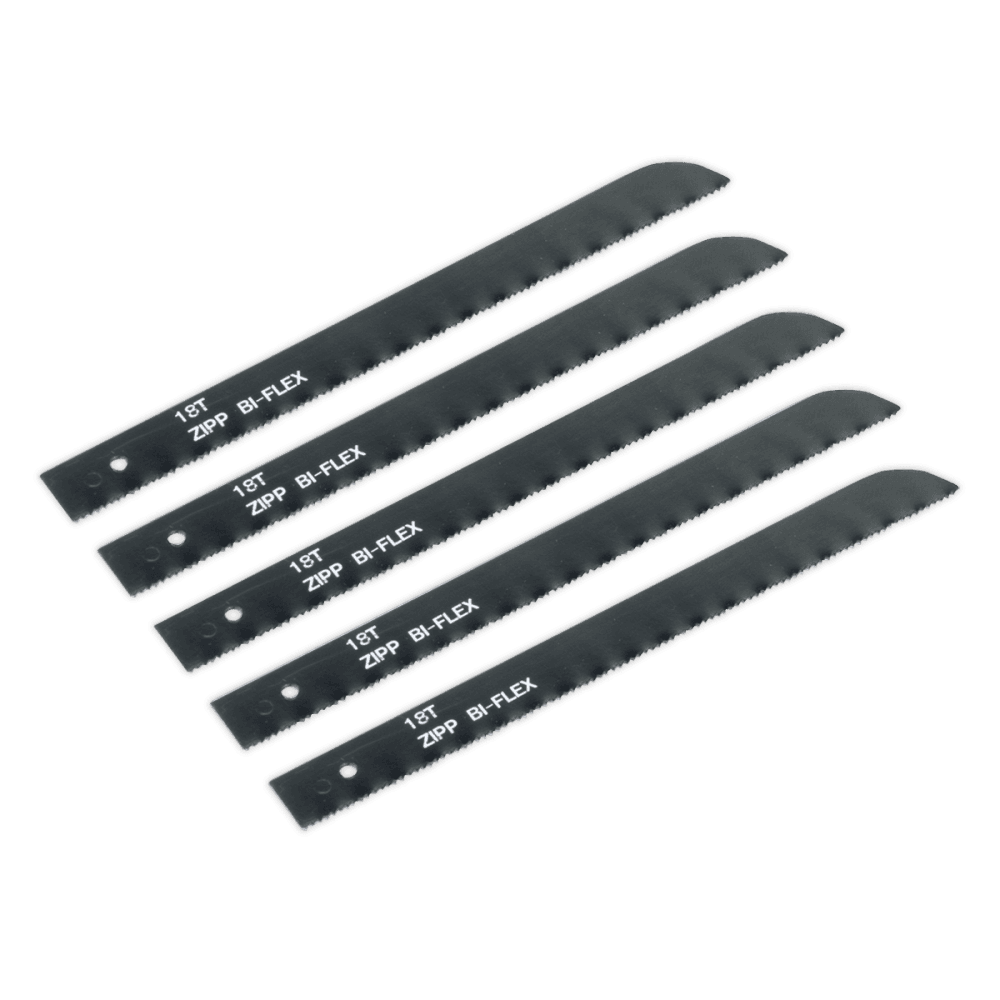 Sealey Air Saw Blade 18tpi Pack of 5 Model No-SA346/B18