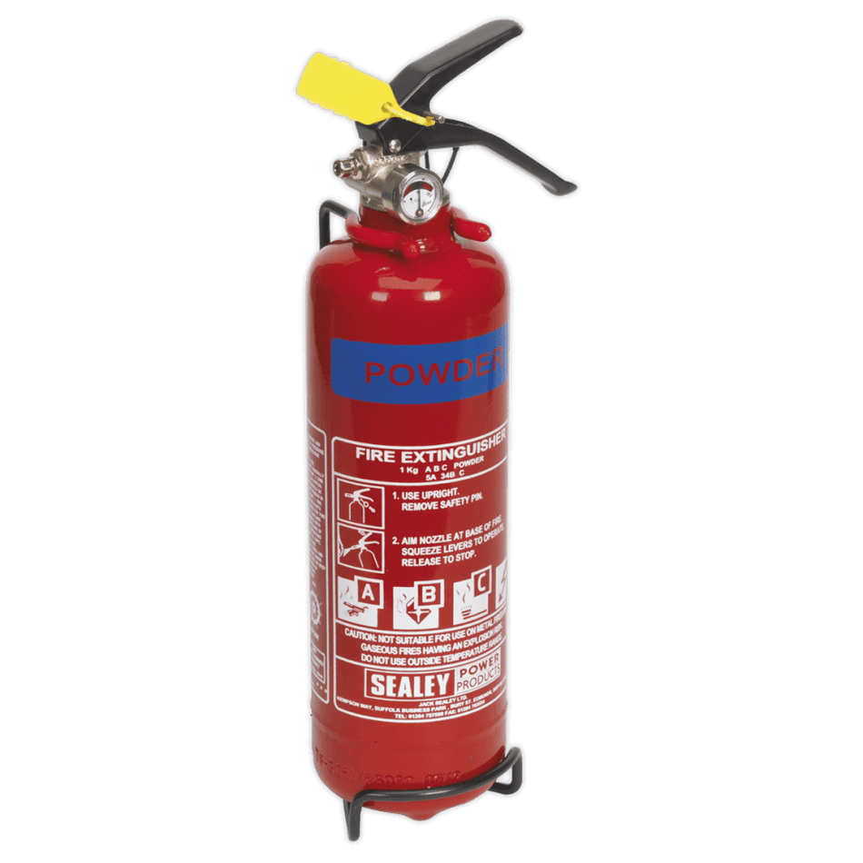 Sealey 1kg Dry Powder Fire Extinguisher Model No-SDPE01