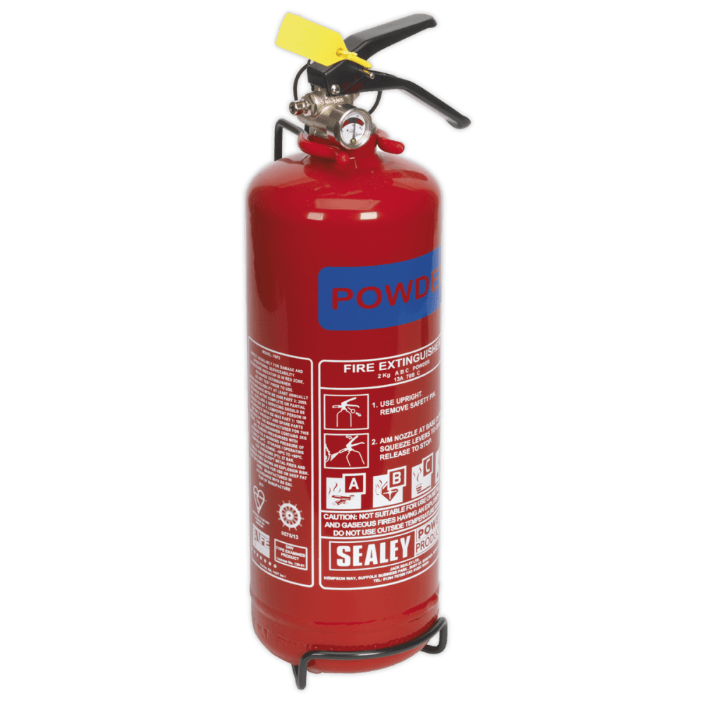 Sealey 2kg Dry Powder Fire Extinguisher Model No-SDPE02