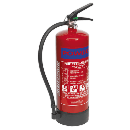 Sealey 6kg Dry Powder Fire Extinguisher Model No-SDPE06