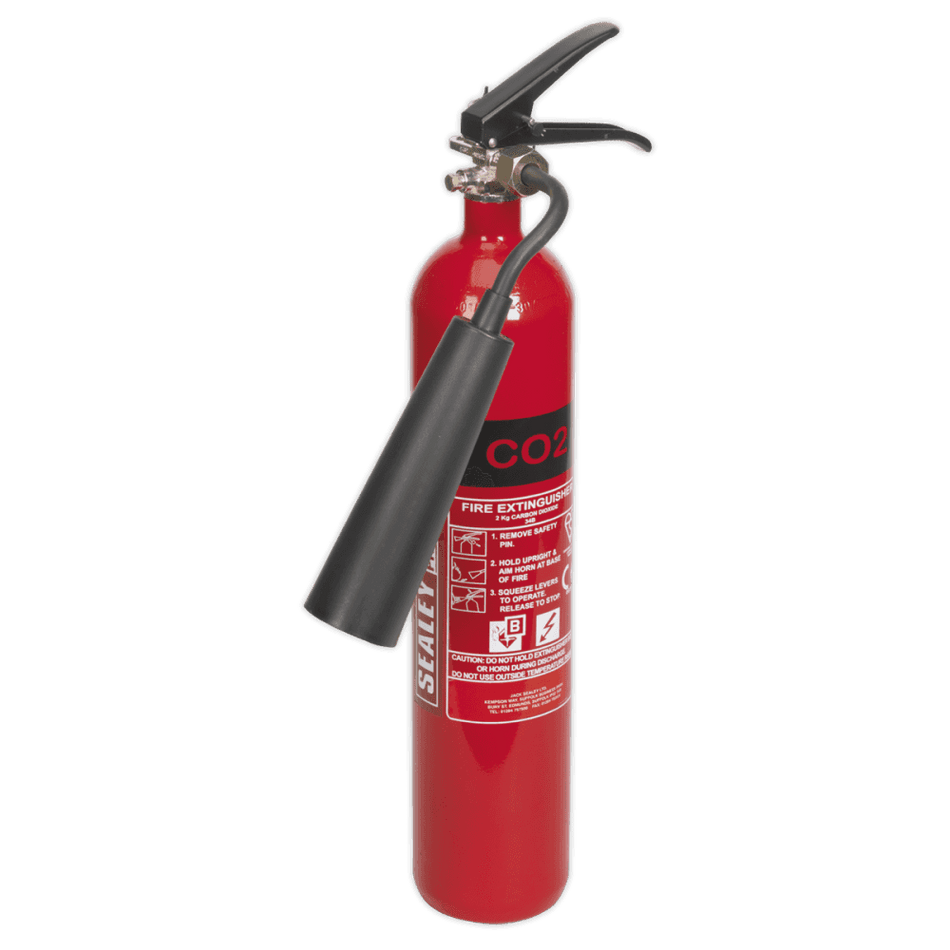 Sealey 2kg Carbon Dioxide Fire Extinguisher Model No-SCDE02