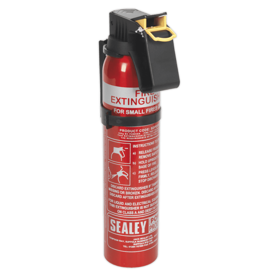 Sealey 0.6kg Dry Powder Fire Extinguisher - Disposable Model No-SDPE006D