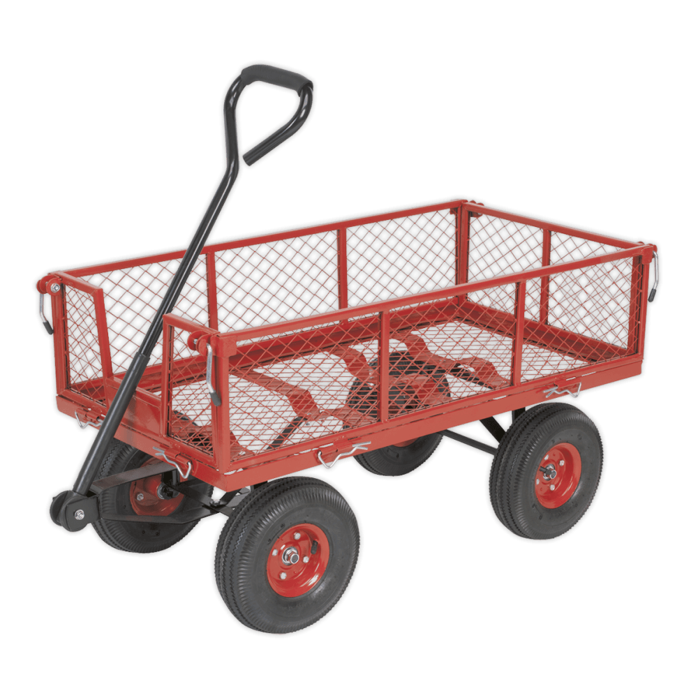 Sealey Platform Truck with Removable Sides Pneumatic Tyres 200kg Capacity Model No-CST997