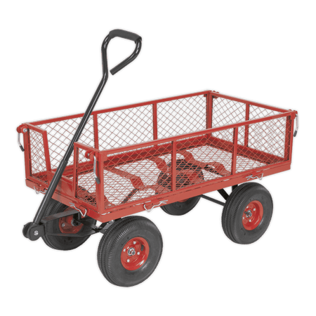 Sealey Platform Truck with Removable Sides Pneumatic Tyres 200kg Capacity Model No-CST997