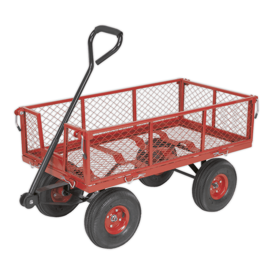 Sealey Platform Truck with Removable Sides Pneumatic Tyres 200kg Capacity Model No-CST997