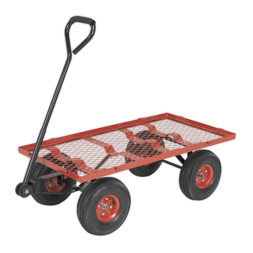 Sealey Platform Truck with Removable Sides Pneumatic Tyres 200kg Capacity Model No-CST997