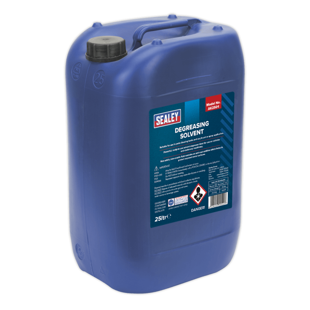 Sealey Degreasing Solvent 1 x 25ltr Container Model No-AK2501