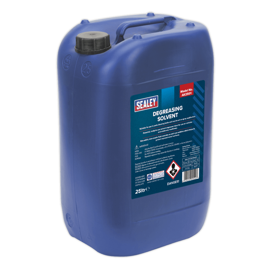 Sealey Degreasing Solvent 1 x 25ltr Container Model No-AK2501