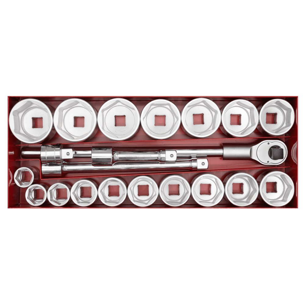 Sealey Socket Set 22pc 1"Sq Drive 6pt WallDrive Metric Model No-AK261