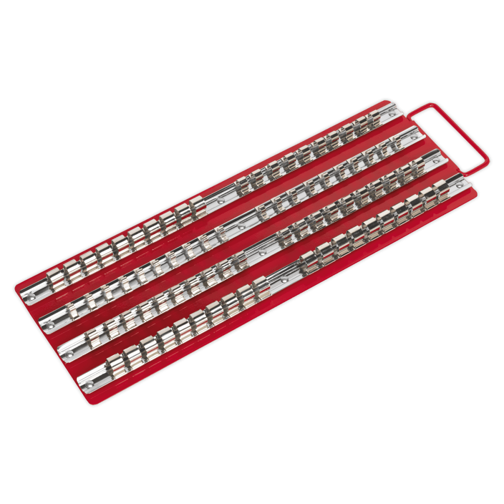 Sealey Socket Rail Tray Red 1/4", 3/8" & 1/2"Sq Drive Model No-AK271