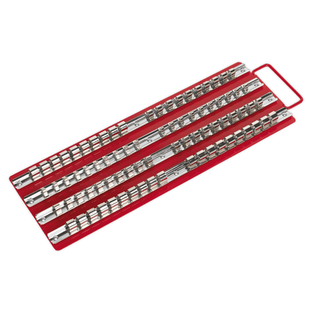 Sealey Socket Rail Tray Red 1/4", 3/8" & 1/2"Sq Drive Model No-AK271