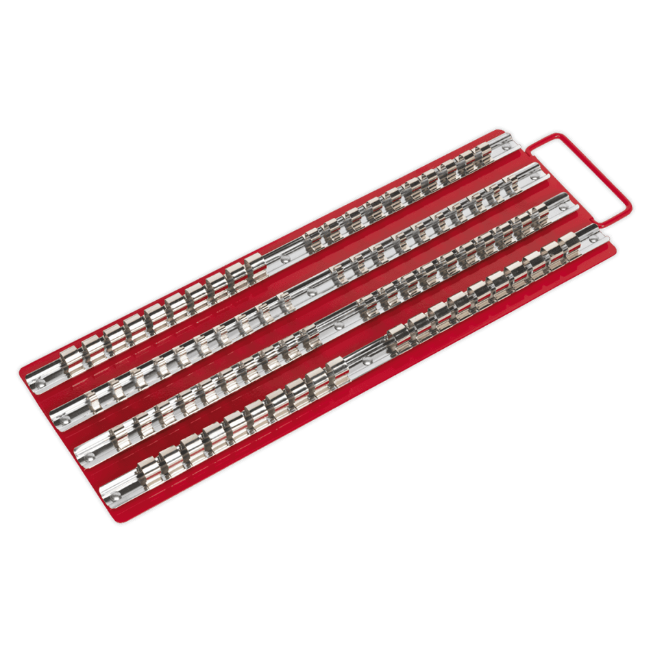 Sealey Socket Rail Tray Red 1/4", 3/8" & 1/2"Sq Drive Model No-AK271