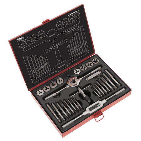 Sealey Tap & Die Set 28pc Split Dies Metric Model No-AK3028