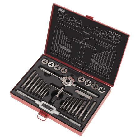 Sealey Tap & Die Set 28pc Split Dies Metric Model No-AK3028