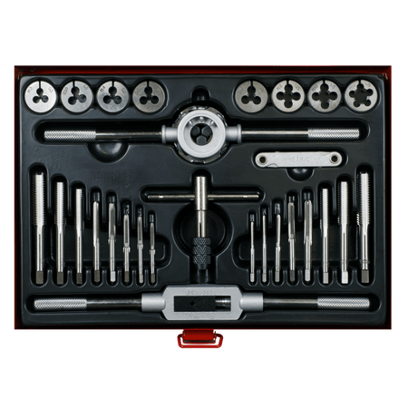 Sealey Tap & Die Set 28pc Split Dies Metric Model No-AK3028