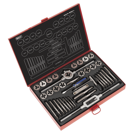 Sealey Tap & Die Set 40pc Split Dies Metric Model No-AK3040
