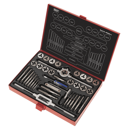 Sealey Tap & Die Set 40pc Split Dies Metric Model No-AK3040