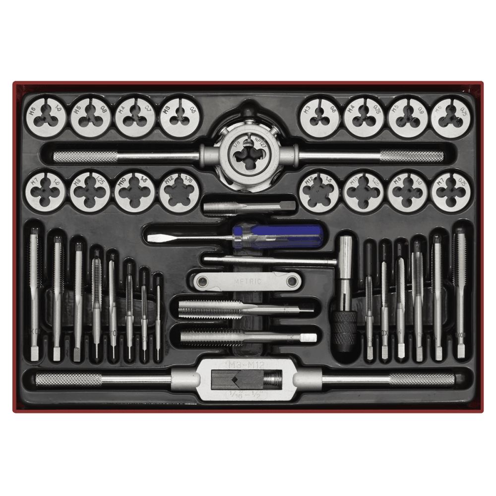 Sealey Tap & Die Set 40pc Split Dies Metric Model No-AK3040