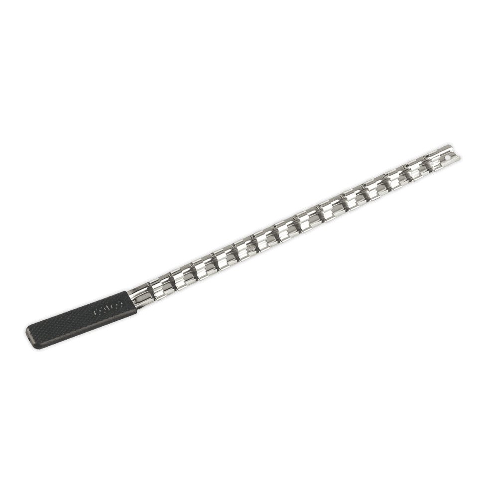 Sealey Socket Retaining Rail with 14 Clips 3/8"Sq Drive Model No-AK3814