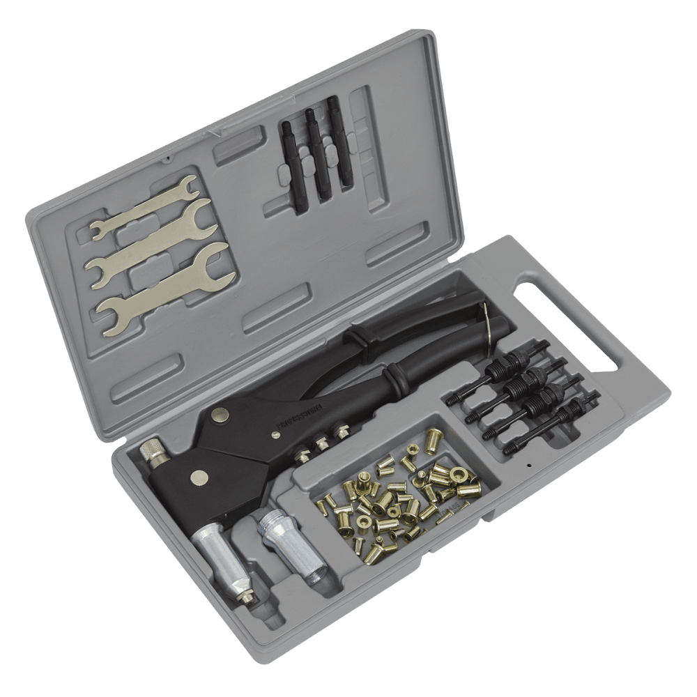 Sealey Blind Nut & Stud Riveting Kit Model No-AK396